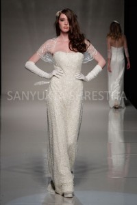 Sanyukta pearl wedding gown