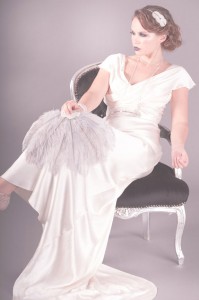 Vintage style wedding dress