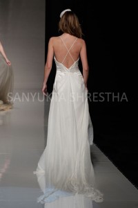 milca wedding gown back