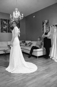 Hannah in SS 2014 wedding dress