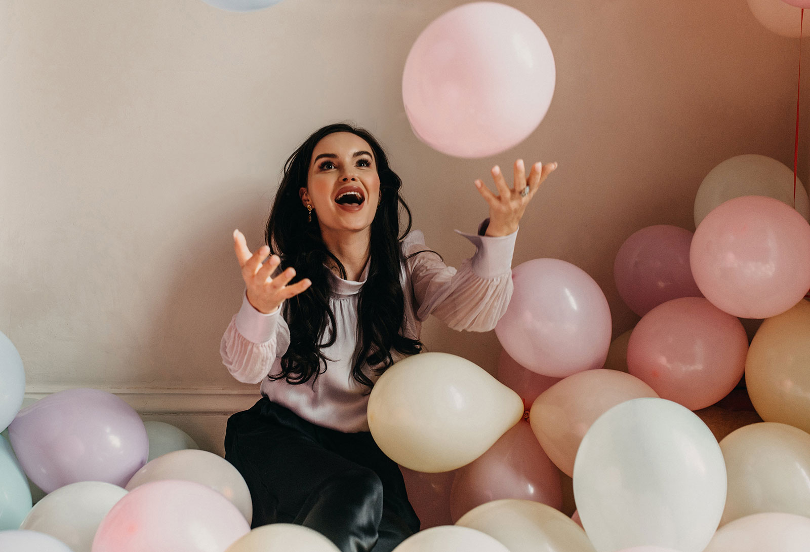 Ava Lavender Silk Top